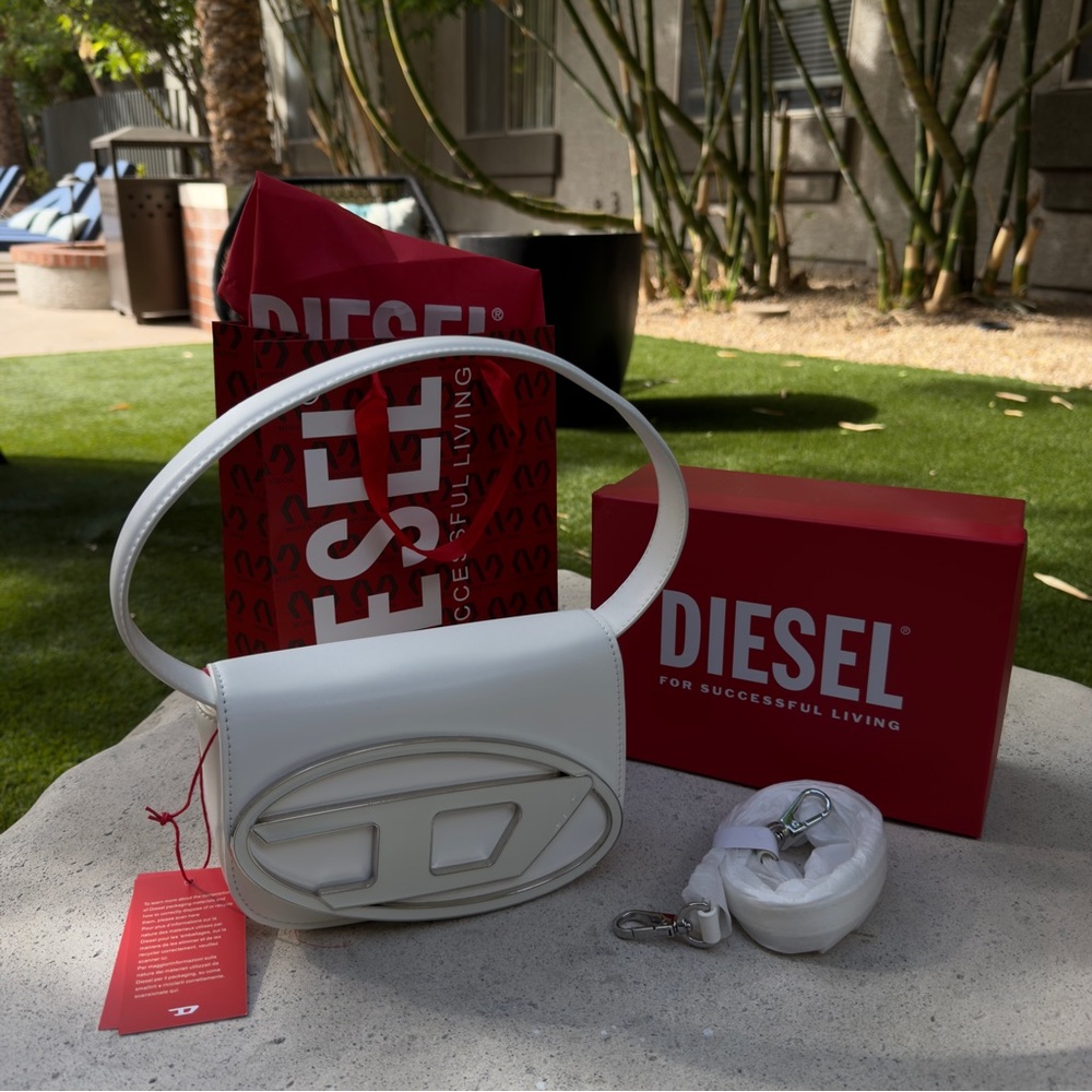 Diesel White Crossbody Bag